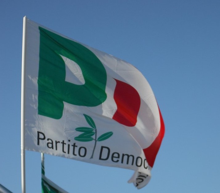 Una bandiera del Pd