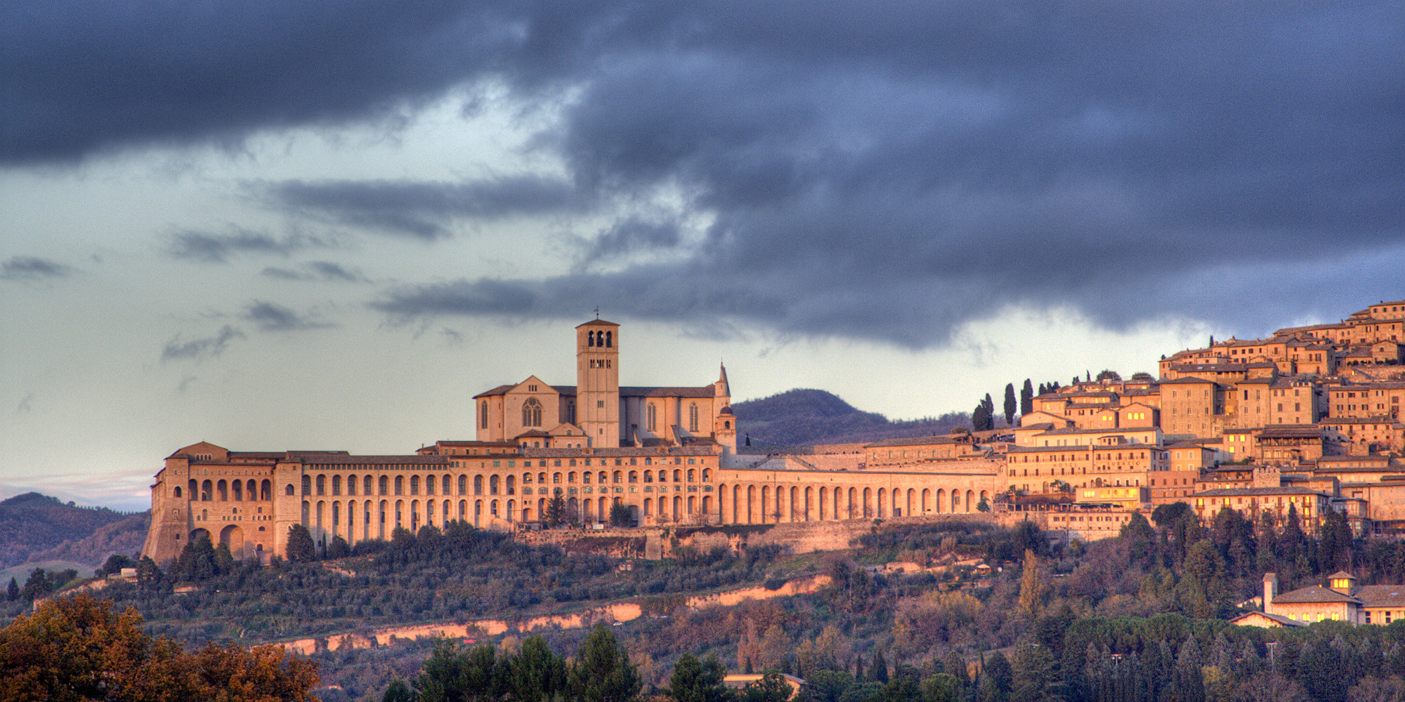 Una veduta di Assisi