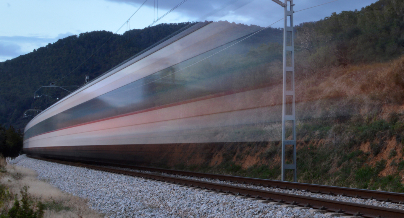 un treno ad alta velocità