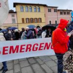 La manifestazione per la pace in Ucraina che si è tenuta sabato 26 febbraio ma Foligno