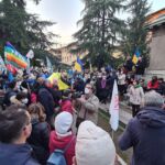 La manifestazione per la pace in Ucraina che si è tenuta a Perugia il 28 febbraio 2022