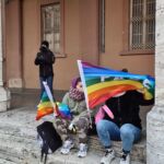 La manifestazione per la pace in Ucraina che si è tenuta a Perugia il 28 febbraio 2022