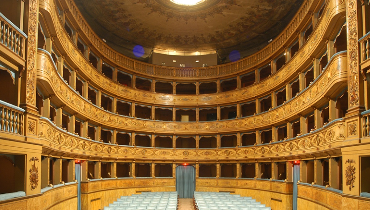 La sala del Teatro del Pavone, a Perugia