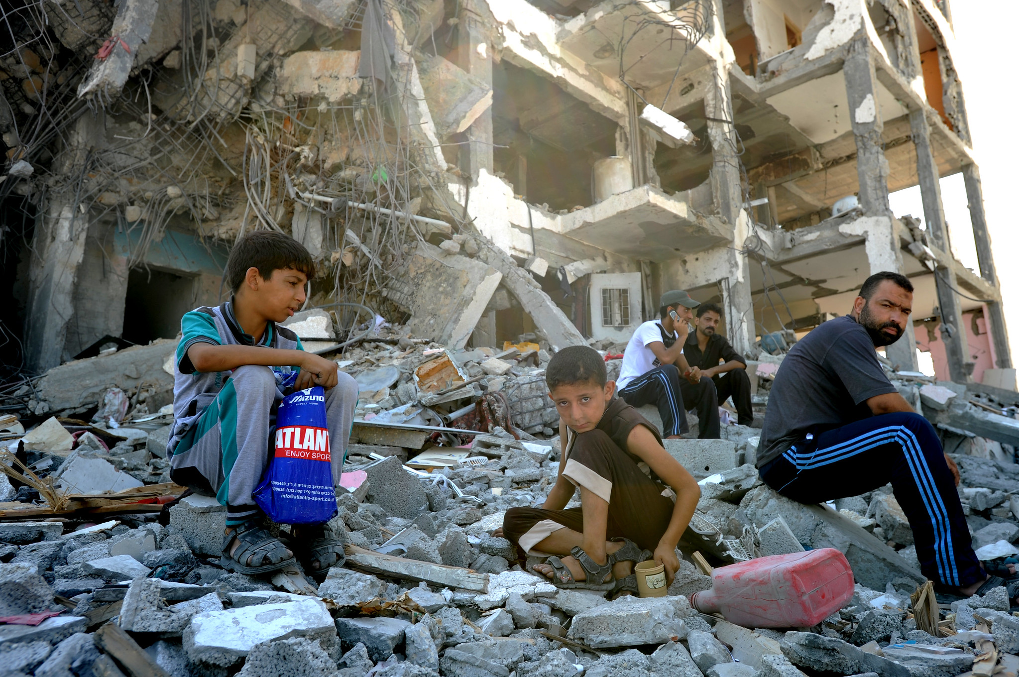 Gaza dopo un bombardamento israeliano nel 2014