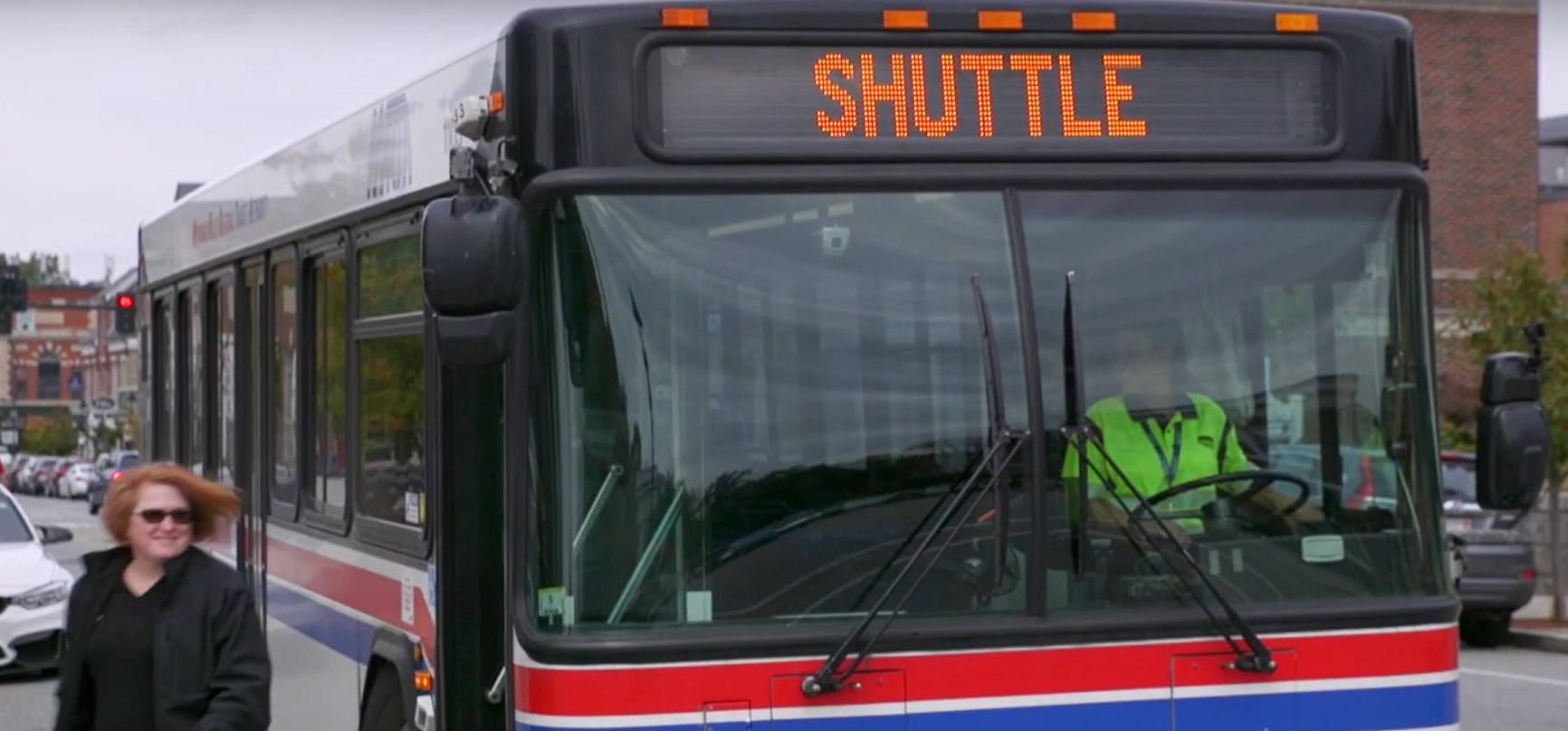Un autobus del servizio di trasporto pubblico