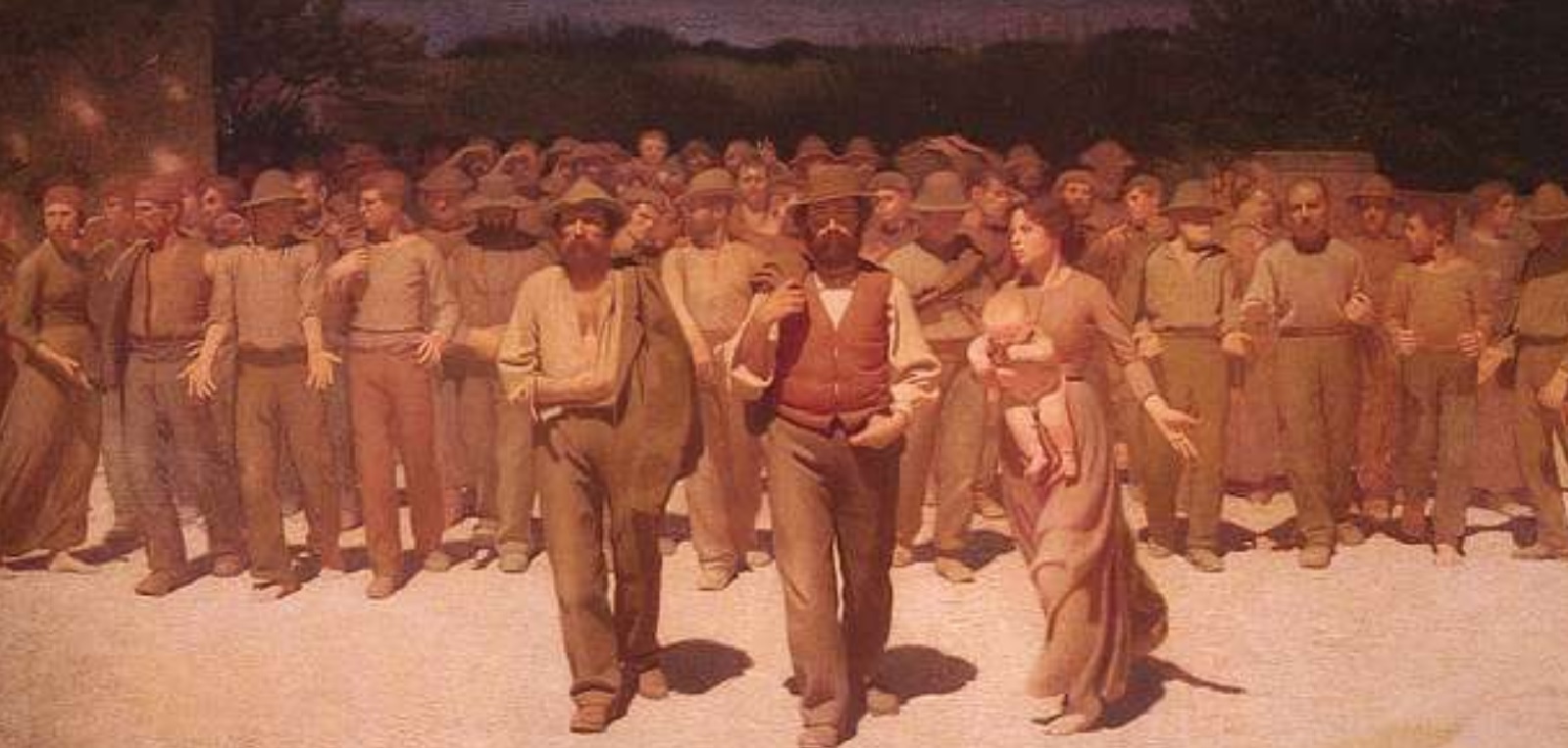 Il Quarto Stato, dipinto di Giuseppe Pelizza da Volpedo